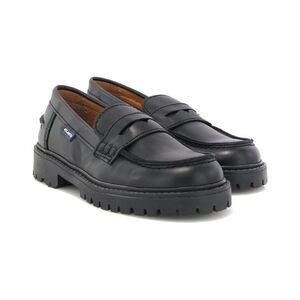 Atlanta Moccasin Aurea Leather Loafer, Black